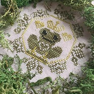 Quirky Quaker - Frog - by Darling and Whimsy Designs Counted Cross Stitch Pattern/Chart