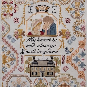 Sense And Sensibility Quaker by Twin Peak Primitives Counted Cross Stitch Pattern/Chart