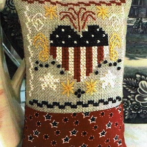 20% OFF Little Patriotic Fling by Luhu Stitches Counted Cross Stitch Pattern/Chart
