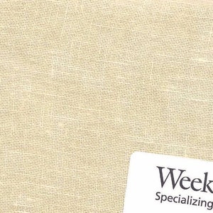 Light Khaki - 32 Count Weeks Dye Works - Over Dyed Linen Various Size Cuts