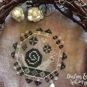 Quirky Quaker - Snail  by Darling and Whimsy Designs Counted Cross Stitch Pattern/Chart