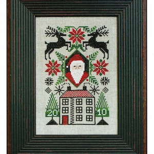 Santa&#39;s House 2010 Limited Edition by Prairie Schooler Counted Cross Stitch Pattern/Chart