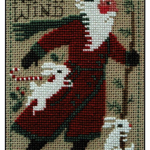 2018 Schooler Santa by Prairie Schooler Counted Cross Stitch Etsy