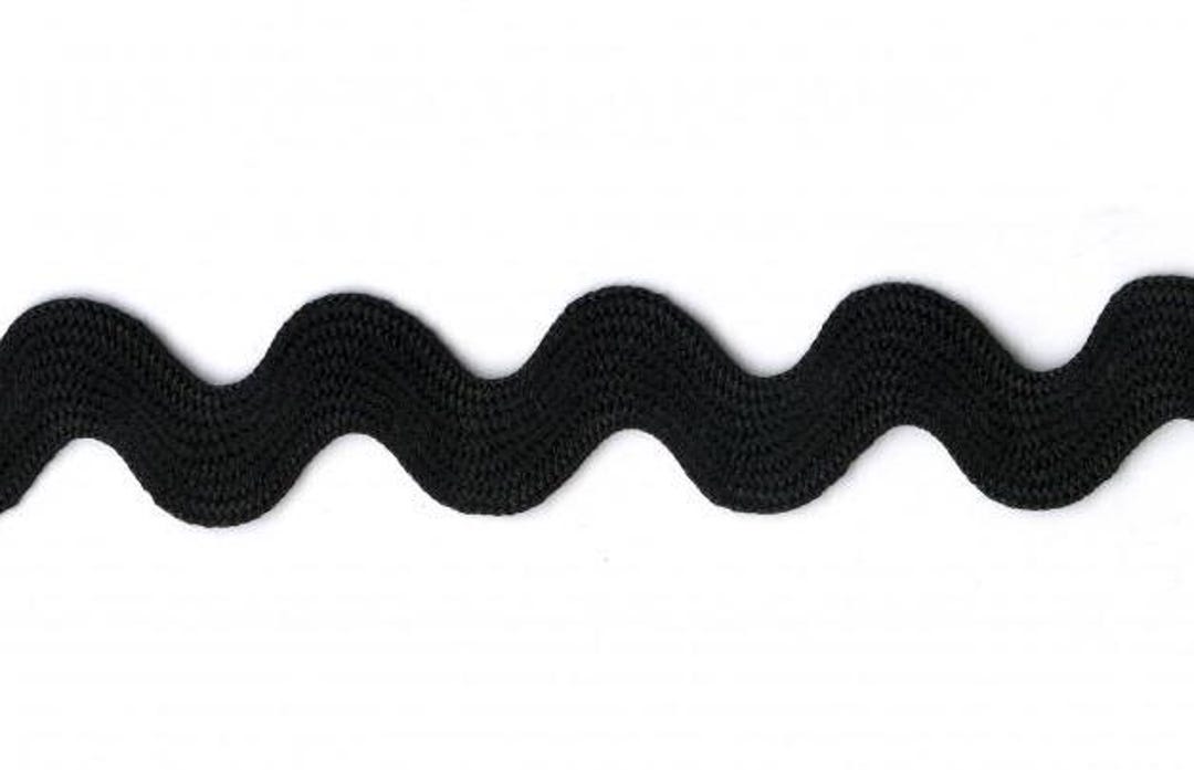 Black Medium Rick Rack by Wright Co - Etsy
