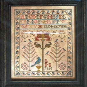 Happy Life Sampler by La-D-Da Counted Cross Stitch Pattern/Chart