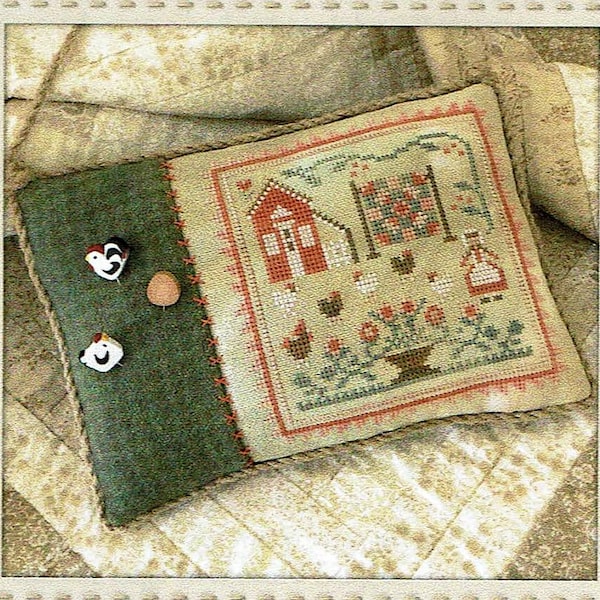 Le coq et les poules par Little House Needleworks, modèle/grille de point de croix compté