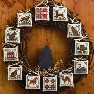 Prairie Christmas by Prairie Schooler Counted Cross Stitch Pattern/Chart
