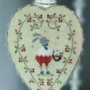 Coeur de Lapin by Tralala Counted Cross Stitch Pattern/Chart