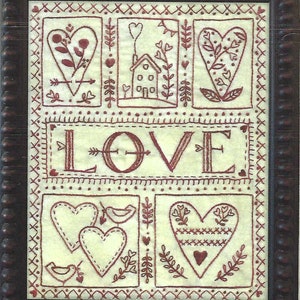 Love Sampler by Kathy Schmitz Needlework Pattern