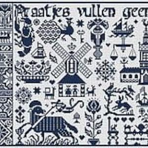 Words Alone by Long Dog Samplers Counted Cross Stitch Pattern/Chart