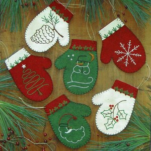 Mittens Ornaments by Rachel's of Greenfield Needlework Kit