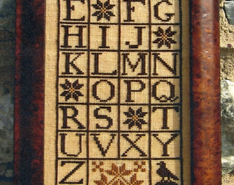 Quaker Alphabet Sampler by Carriage House Samplings Counted Cross Stitch Pattern/Chart