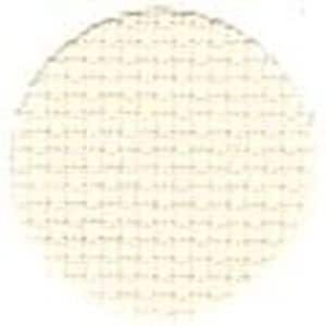 May include: A circular, off-white woven fabric with a tight, grid-like pattern. The texture appears consistent across the surface, suggesting a uniform weave. The fabric's color is a pale, neutral tone.