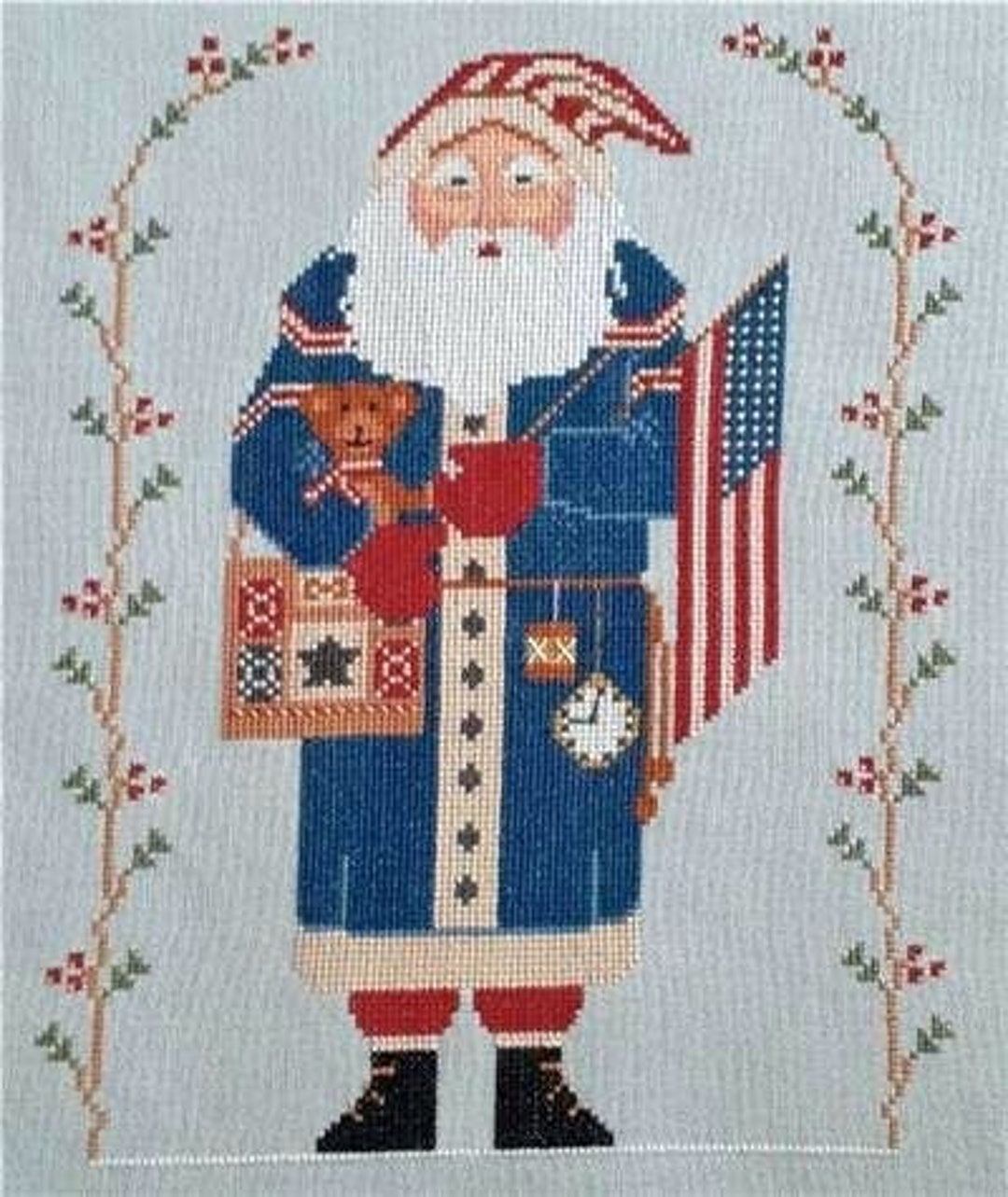 Letistitch Kreuzstich Set 'Geheimnis Des Weihnachtsmanns' – Fertig 27x20 Cm, Inkl. Garn & Nadel