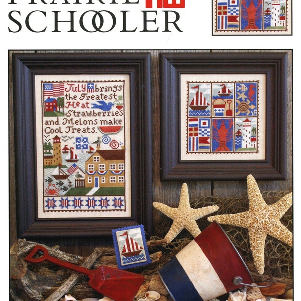 July by Prairie Schooler Counted Cross Stitch Pattern/Chart