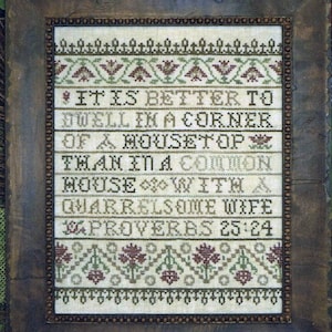 Better to Dwell by My Big Toe Counted Cross Stitch Pattern/Chart
