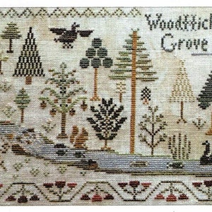 Jenny Bean For the Parlor 6, The Forest by Shakespeare's Peddler Counted Cross Stitch Pattern/Chart