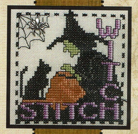 Stitch Witch By Hinzeit Counted Cross Stitch Pattern Chart Etsy