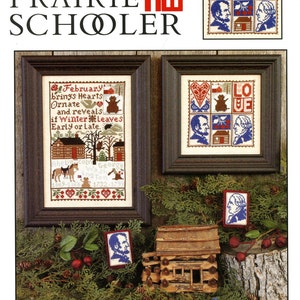 February by Prairie Schooler Counted Cross Stitch Pattern/Chart