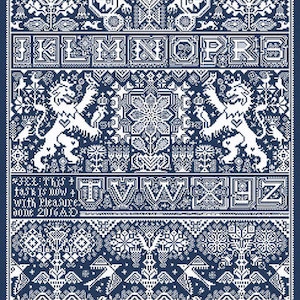 Beast by Long Dog Samplers Counted Cross Stitch Pattern/Chart