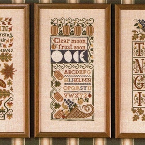 Autumn Samplers by Prairie Schooler Counted Cross Stitch Pattern/Chart