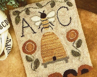 Bee Garden by Little House Needlework Punch Needle Pattern