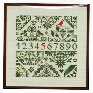 20 % de descuento en el patrón/gráfico de punto de cruz contado Willie's Quaker Square 2 de Monasterium Design