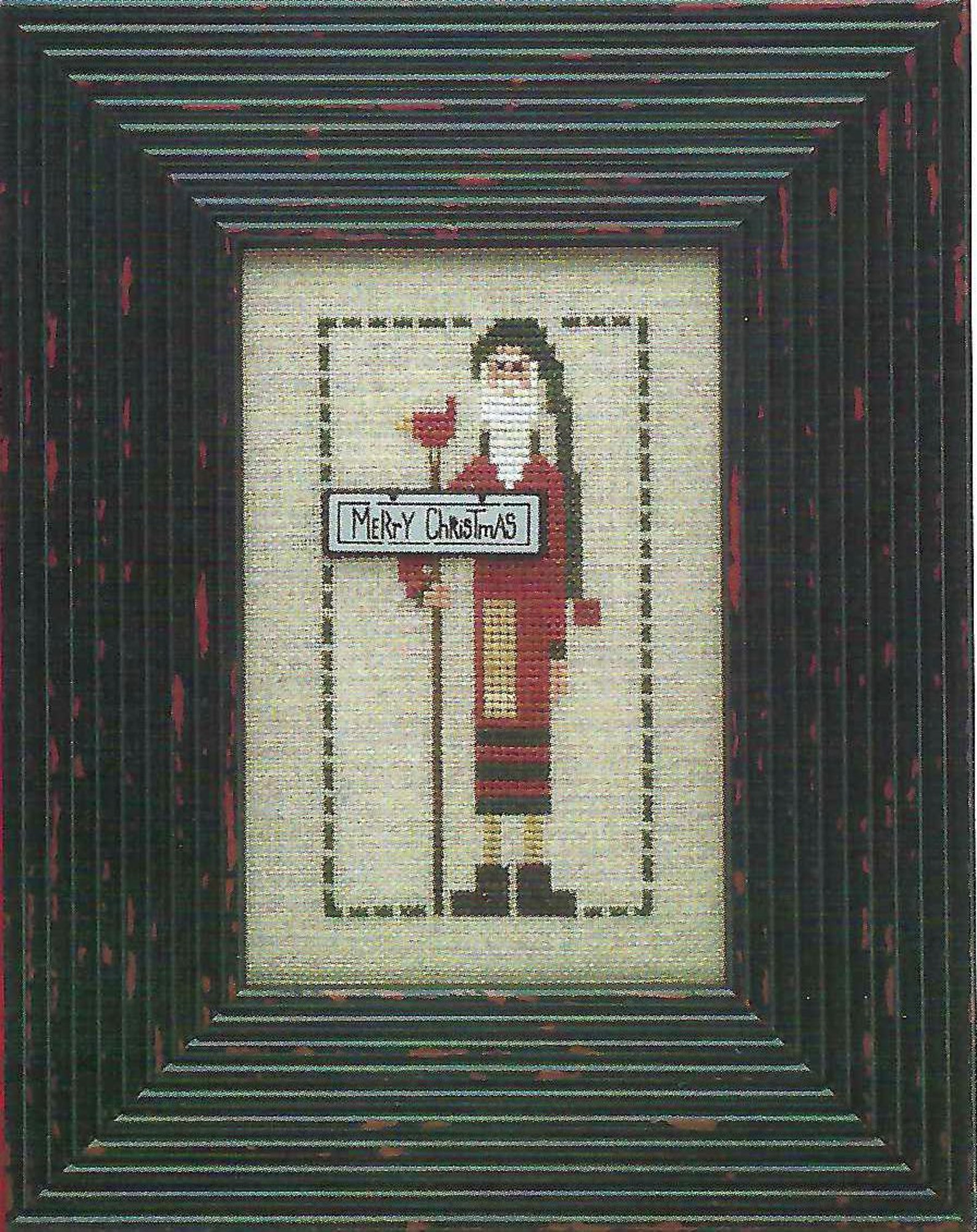 Wee Santa 2004 by Heart in Hand Counted Cross Stitch Etsy