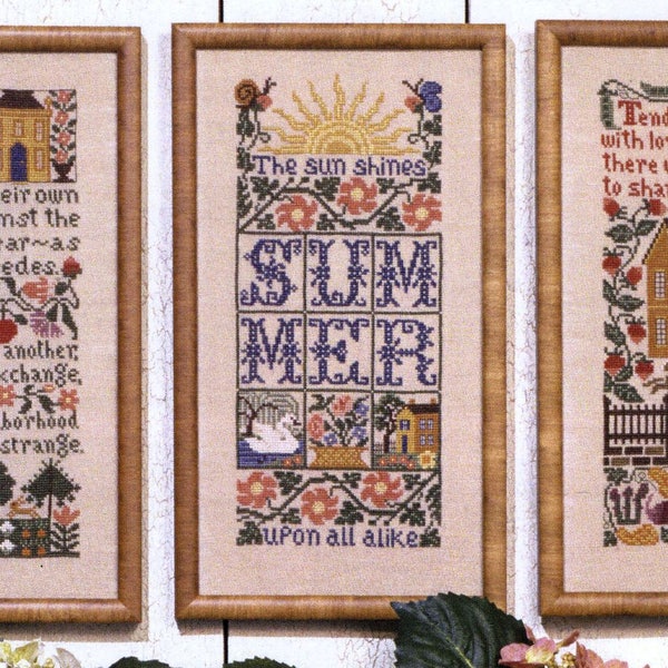 Summer Samplers by Prairie Schooler Counted Cross Stitch Pattern/Chart