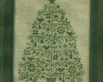 Modèle/grille de point de croix compté Oh Christmas Tree de toute la nuit