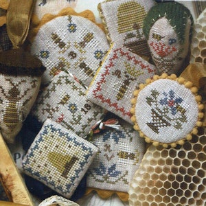 Festive Fobs - Beekeeping Edition by Heartstring Samplery Counted Cross Stitch Pattern/Chart