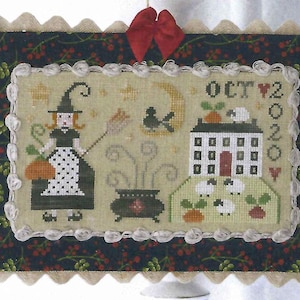 Witch by Tralala Counted Cross Stitch Pattern/Chart
