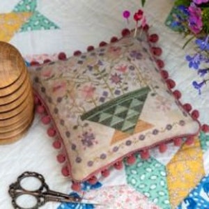 Betsy's Summer Basket by Pansy Patch Quilts and Stitchery. Counted Cross Stitch Pattern/Chart