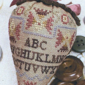 Linen Sampler Berry by Erica Michaels Counted Cross Stitch Pattern/Chart