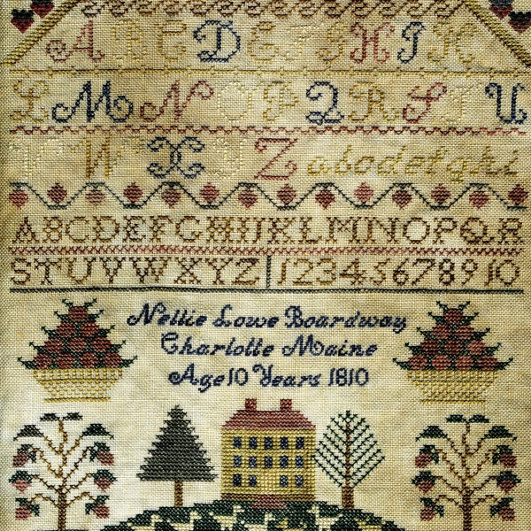 Nellie Lowe Boardway von Homespun Samplar Kreuzstichmuster / Kreuzstichvorlage