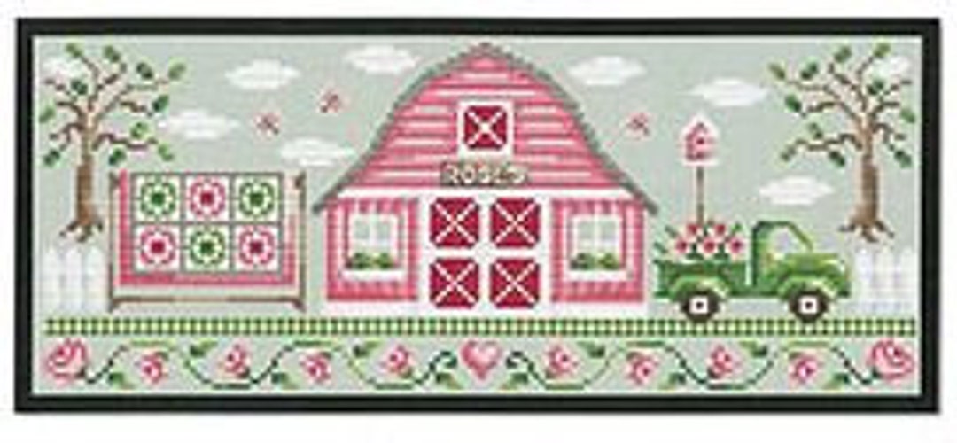 Pink Barn by Shannon Christine Counted Cross Stitch Pattern/chart - Etsy