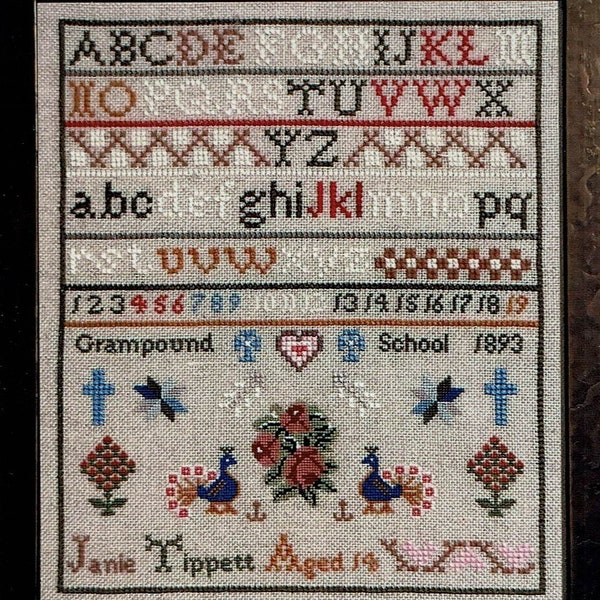 Janie Tippett 1893 by Fox & Rabbit Designs Counted Cross Stitch Pattern/Chart