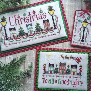 Christmas Street by Waxing Moon Counted Cross Stitch Pattern/Chart
