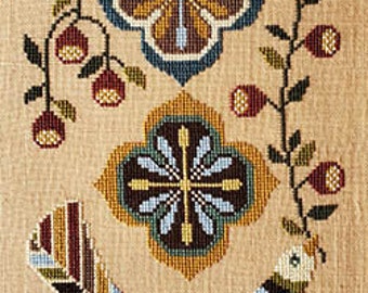Pretty Bird van Artsy Housewife, getelde kruissteekpatroon/-kaart