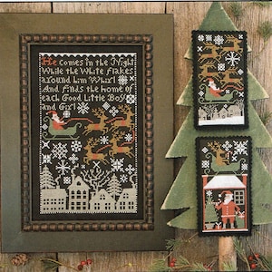 Santa&#39;s Night by Prairie Schooler Counted Cross Stitch Pattern/Chart