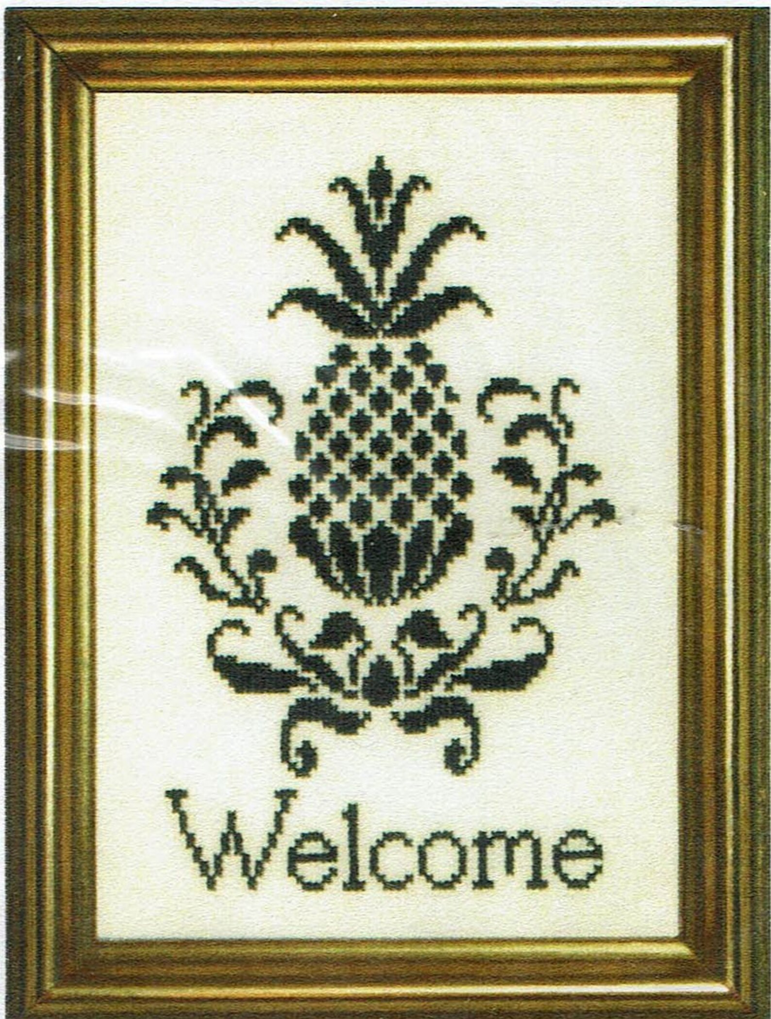 Pineapple Counted Cross Stitch Sampler Kit by The Posy Etsy