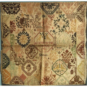 Sarah Moon 1791 Reproduction Sampler by Stitchy Box Samplers Counted Cross Stitch Pattern/Chart