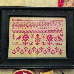 LW 1884 by Lila&#39;s Studio Counted Cross Stitch Pattern/Chart