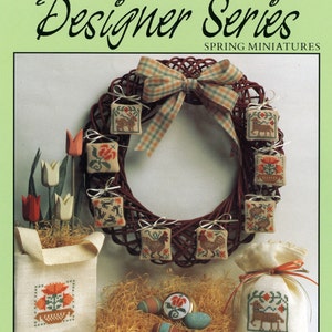 Spring Miniatures by Prairie Schooler Counted Cross Stitch Pattern/Chart