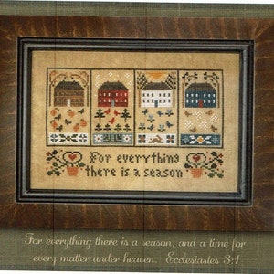 Four Seasons by Little House Needleworks Counted Cross Stitch Pattern/Chart