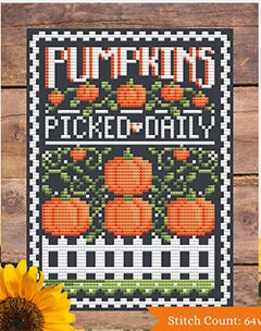 Pumpkins Sign by Shannon Christine Counted Cross Stitch Pattern/chart ...