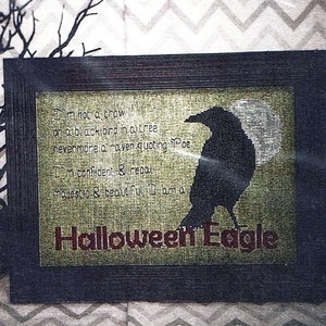 Halloween Adler von EJV Designs Kreuzstichmuster / Kreuzstichvorlage