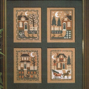 Four Seasons by Prairie Schooler Counted Cross Stitch Pattern/Chart