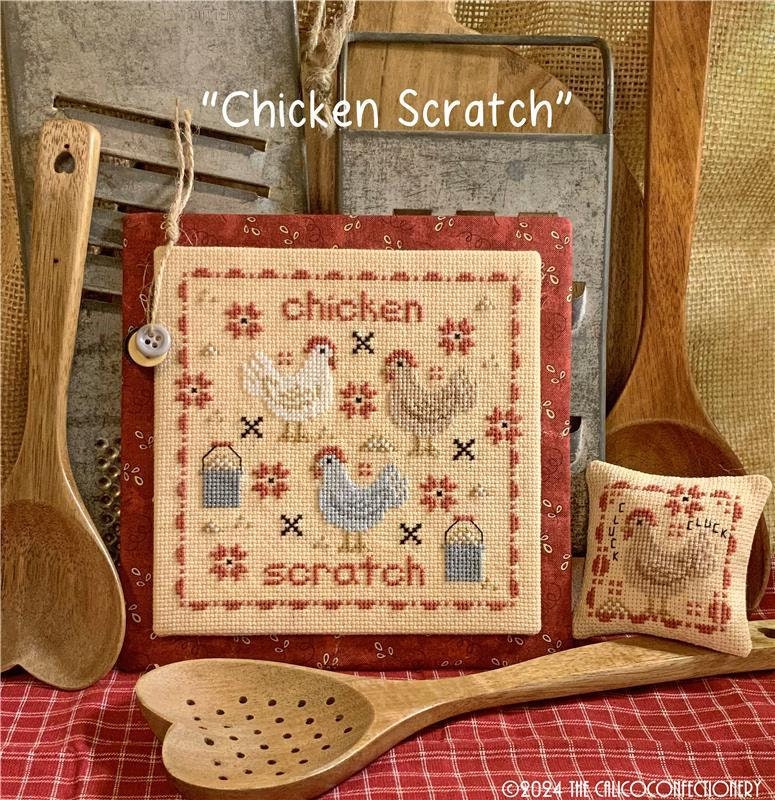 Chicken Scratch by Calico Confectionery Counted Cross Stitch Pattern/Chart