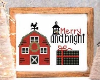 Merry and Bright by Anabella's Counted Cross Stitch Pattern/Chart